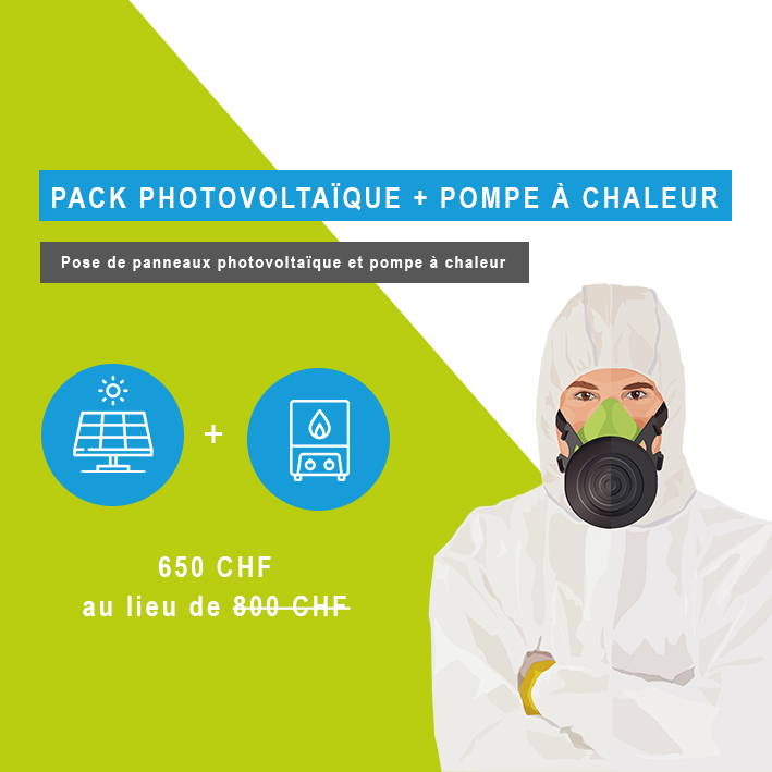 Pack photovoltaïques et pompe à chaleur